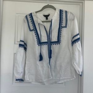 Jcrew embroidered top
